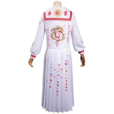 Jupes de uniforme scolaire japonais Bosozoku Costume de cosplay Tenue de carnaval d'Halloween