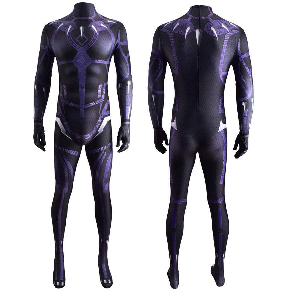 Costume de cosplay Mono pour la fête du Festival Black Panther, tenue de Noël, déguisement de carnaval d'Halloween