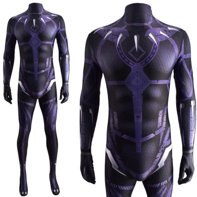 Costume de cosplay Mono pour la fête du Festival Black Panther, tenue de Noël, déguisement de carnaval d'Halloween