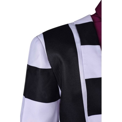 Beetlejuice Beetlejuice 2024 Striped Suit Suit Cosplay Costume Halloween Carnival Outfit