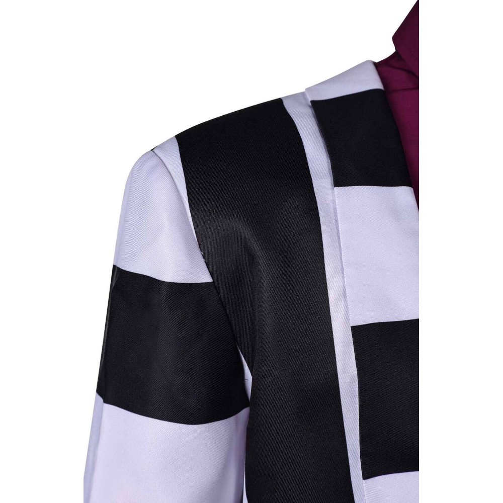 Beetlejuice Beetlejuice 2024 Striped Suit Suit Cosplay Costume Halloween Carnival Outfit
