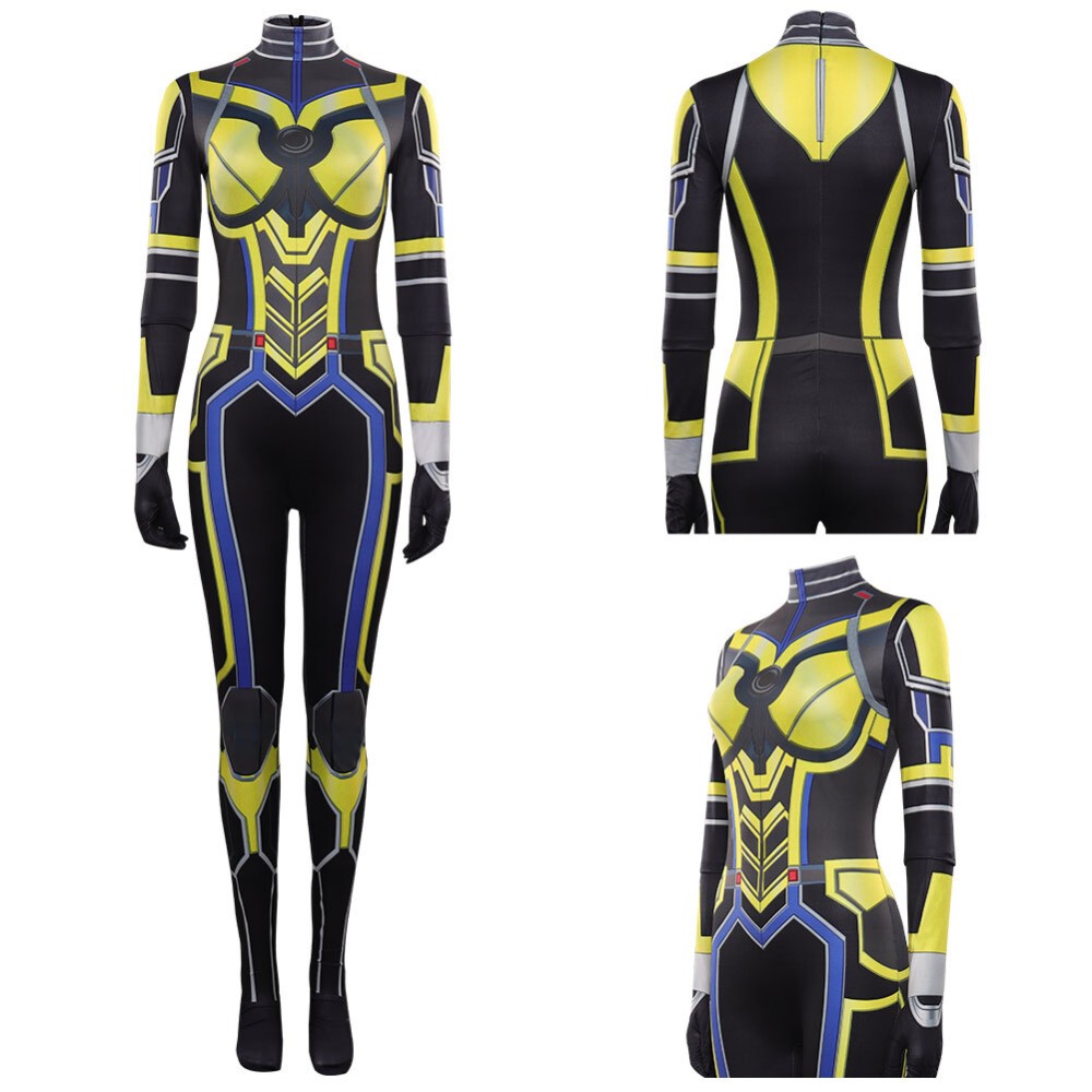 Ant-Man and the Wasp: Quantumania Hope Van Dyne Jumpsuit Suit Cosplay Costume Halloween Carnival
