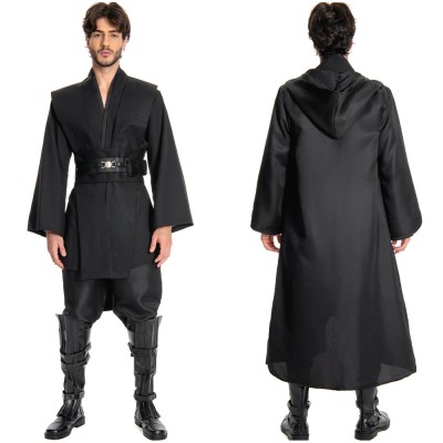 Anakin Skywalker Black Version Cosplay Costume Halloween Carnival Outfit