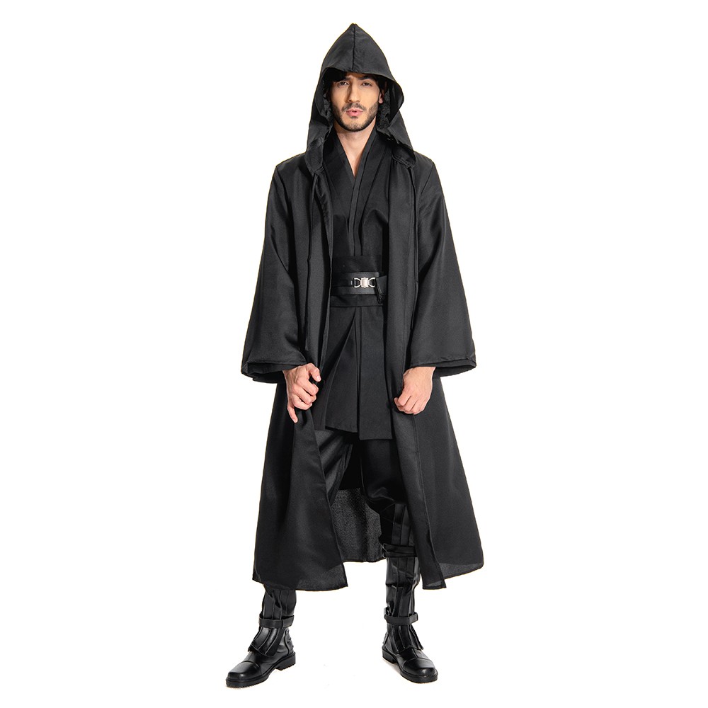 Anakin Skywalker Black Version Cosplay Costume Halloween Carnival Outfit