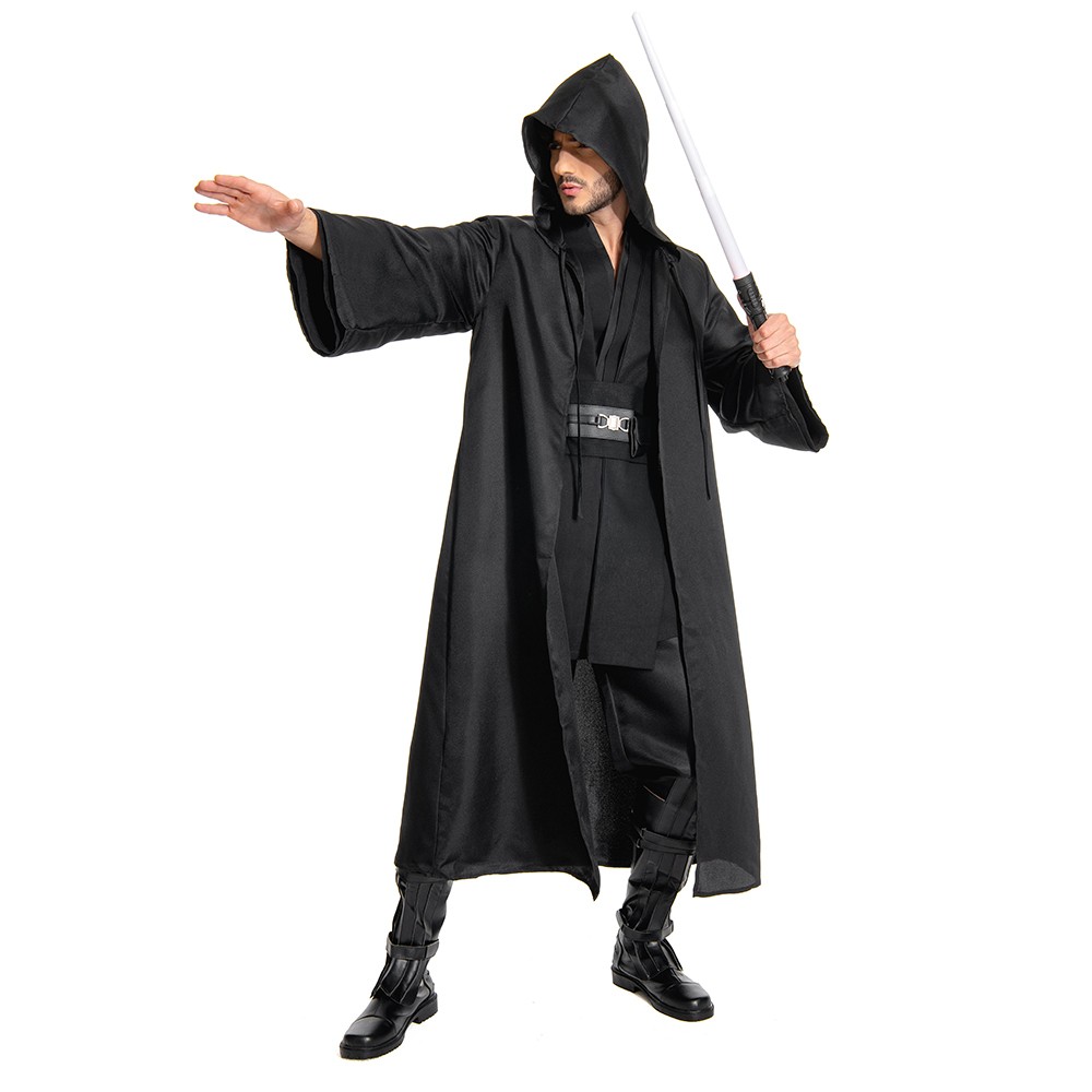 Anakin Skywalker Black Version Cosplay Costume Halloween Carnival Outfit