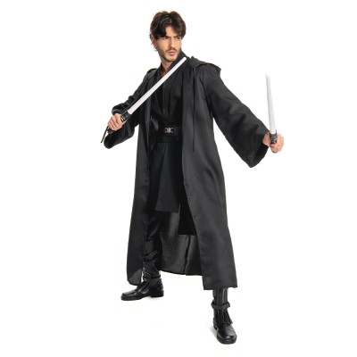 Anakin Skywalker Black Version Cosplay Costume Halloween Carnival Outfit