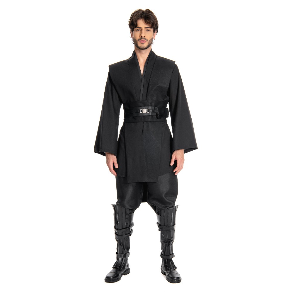 Anakin Skywalker Black Version Cosplay Costume Halloween Carnival Outfit