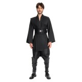 Anakin Skywalker Black Version Cosplay Costume Halloween Carnival Outfit