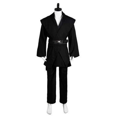 Anakin Skywalker Black Version Cosplay Costume Halloween Carnival Outfit