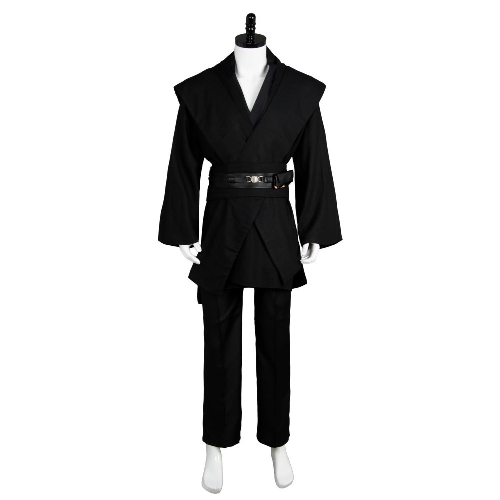 Anakin Skywalker Black Version Cosplay Costume Halloween Carnival Outfit