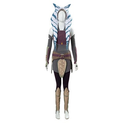 Ahsoka Tano Suit Cosplay Costume Halloween Carnival Outfit