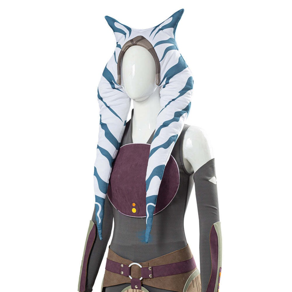 Ahsoka Tano Suit Cosplay Costume Halloween Carnival Outfit