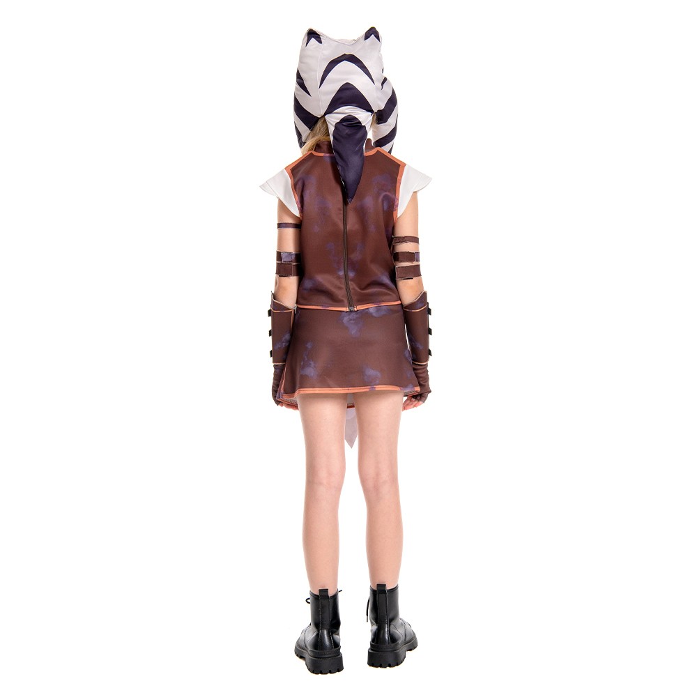 Ahsoka Tano Kids Suit Cosplay Costume Halloween Carnival Outfit
