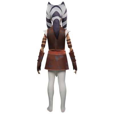 Ahsoka Tano Kids Suit Cosplay Costume Halloween Carnival Outfit