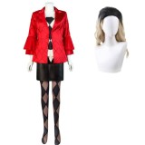 2024 Joker 2 Lady Gaga Harley Quinn Harleen Quinzel Suit Cosplay Costume Halloween Carnival Outfit