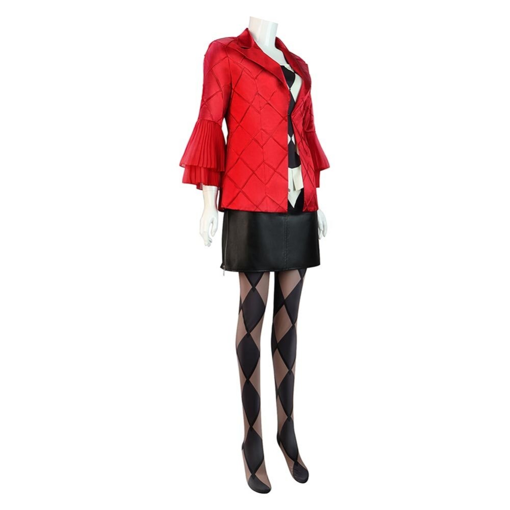 2024 Joker 2 Lady Gaga Harley Quinn Harleen Quinzel Suit Cosplay Costume Halloween Carnival Outfit