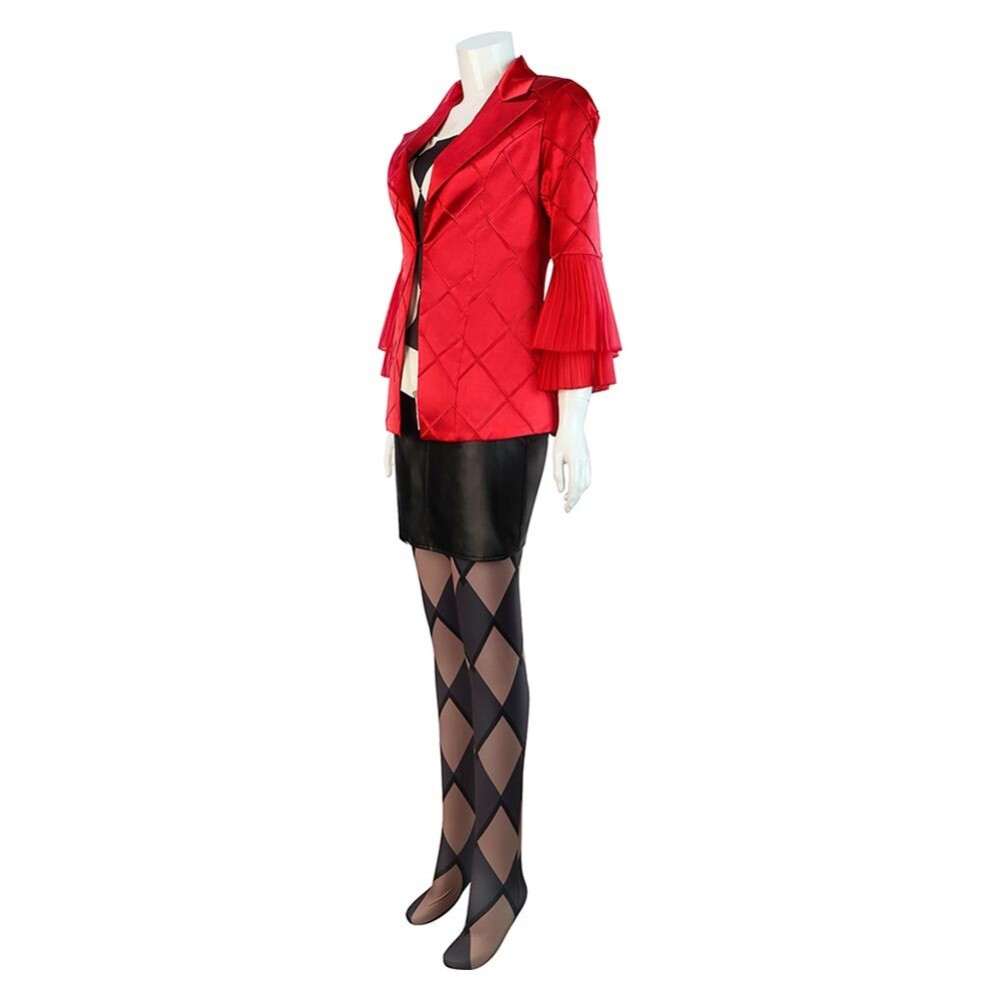 2024 Joker 2 Lady Gaga Harley Quinn Harleen Quinzel Suit Cosplay Costume Halloween Carnival Outfit