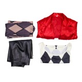 2024 Joker 2 Lady Gaga Harley Quinn Harleen Quinzel Suit Cosplay Costume Halloween Carnival Outfit