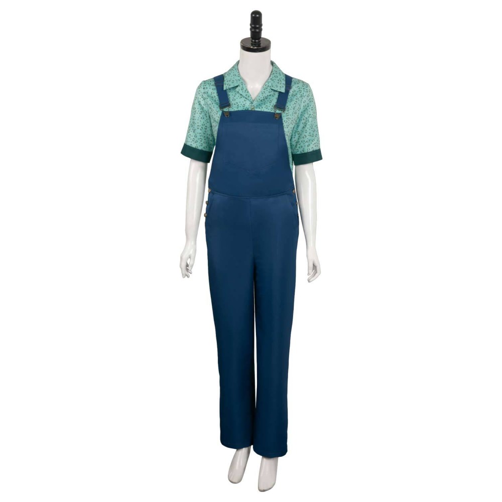 Ghostbusters 2024 Phoebe Printed Overalls Suit Cosplay Costume Halloween Carnival Outfit