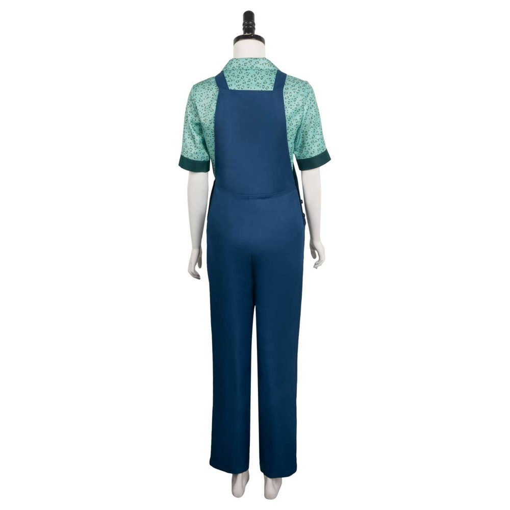 Ghostbusters 2024 Phoebe Printed Overalls Suit Cosplay Costume Halloween Carnival Outfit