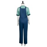 Ghostbusters 2024 Phoebe Printed Overalls Suit Cosplay Costume Halloween Carnival Outfit