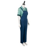 Ghostbusters 2024 Phoebe Printed Overalls Suit Cosplay Costume Halloween Carnival Outfit
