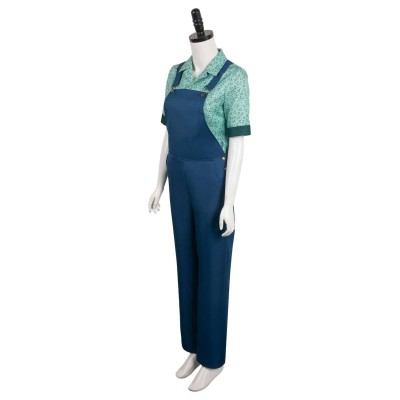 Ghostbusters 2024 Phoebe Printed Overalls Suit Cosplay Costume Halloween Carnival Outfit