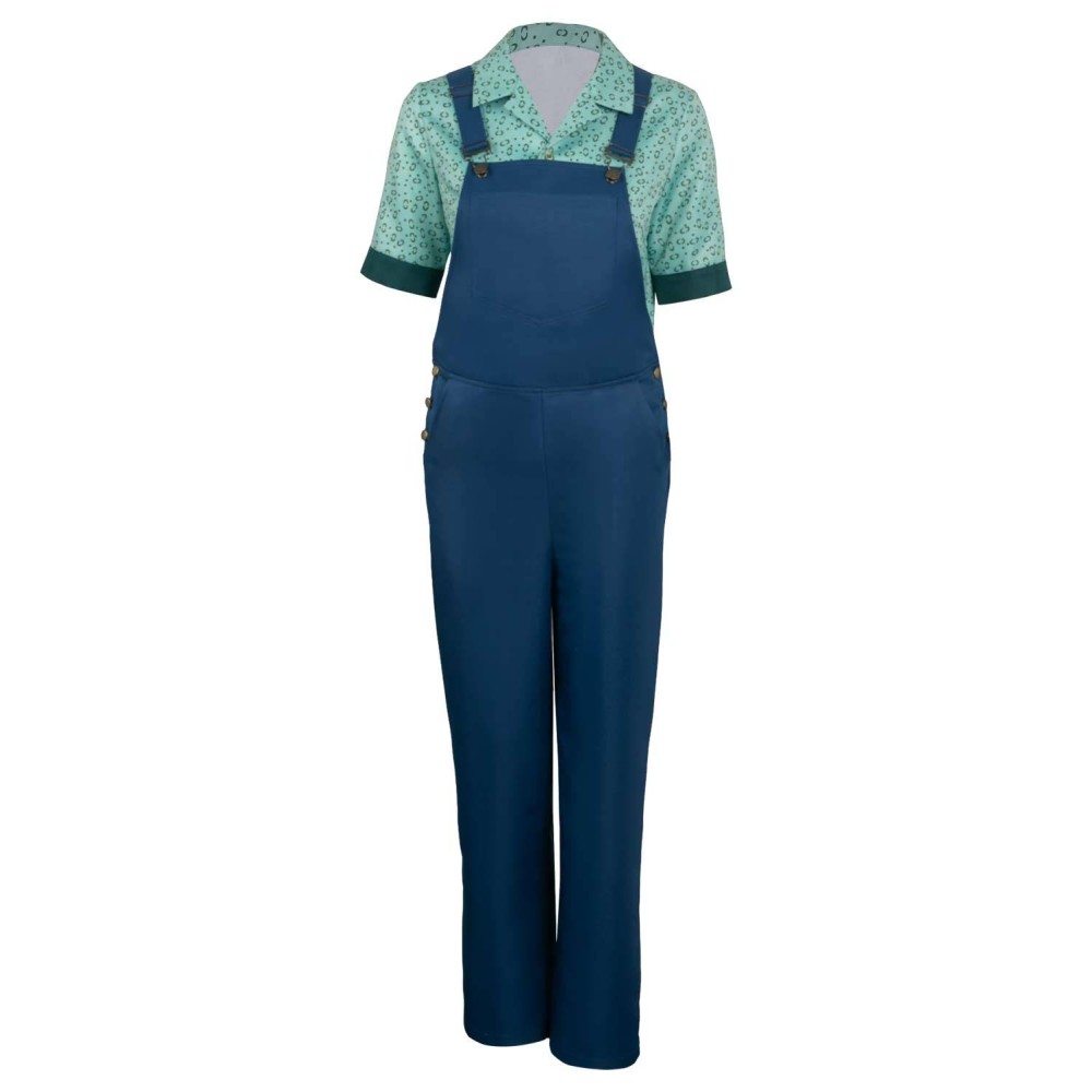 Ghostbusters 2024 Phoebe Printed Overalls Suit Cosplay Costume Halloween Carnival Outfit