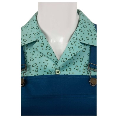 Ghostbusters 2024 Phoebe Printed Overalls Suit Cosplay Costume Halloween Carnival Outfit