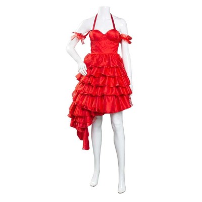 2021 Harley Quinn Christmas Festival Dress Cosplay Costume Halloween Carnival Outfit