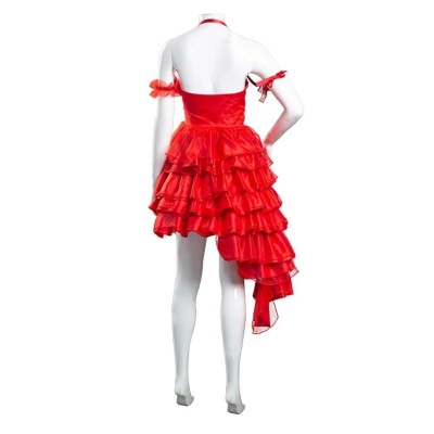 2021 Harley Quinn Christmas Festival Dress Cosplay Costume Halloween Carnival Outfit