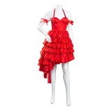 2021 Harley Quinn Christmas Festival Dress Cosplay Costume Halloween Carnival Outfit