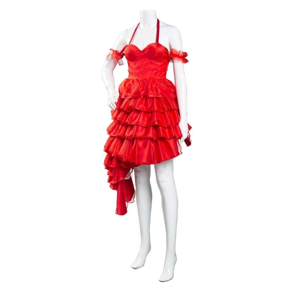 2021 Harley Quinn Christmas Festival Dress Cosplay Costume Halloween Carnival Outfit