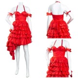2021 Harley Quinn Christmas Festival Dress Cosplay Costume Halloween Carnival Outfit