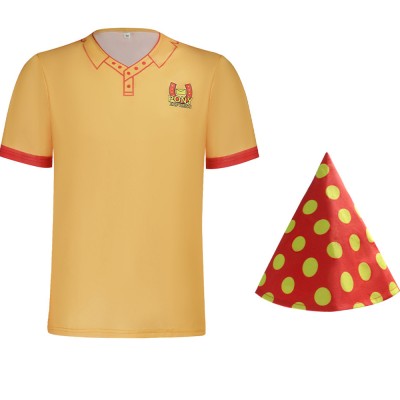 Mouthwashing Swansea Men Yellow Polo Shirt Party Cosplay Costume Halloween Carnival