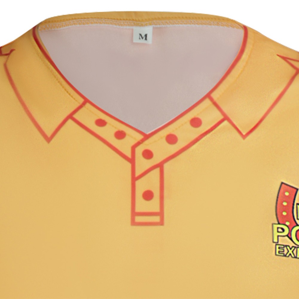 Mouthwashing Swansea Men Yellow Polo Shirt Party Cosplay Costume Halloween Carnival