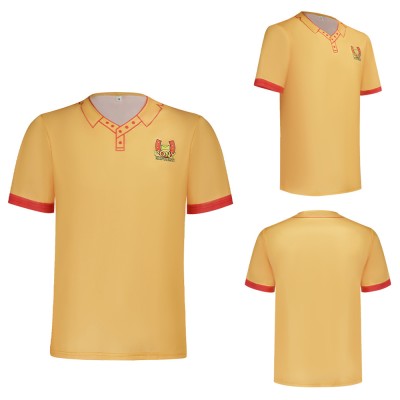 Mouthwashing Swansea Men Yellow Polo Shirt Party Cosplay Costume Halloween Carnival