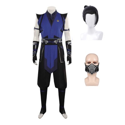 Mortal Kombat Sub-Zero Suit Cosplay Costume Halloween Carnival Outfit