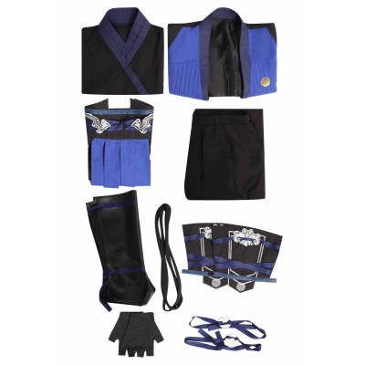 Mortal Kombat Sub-Zero Suit Cosplay Costume Halloween Carnival Outfit
