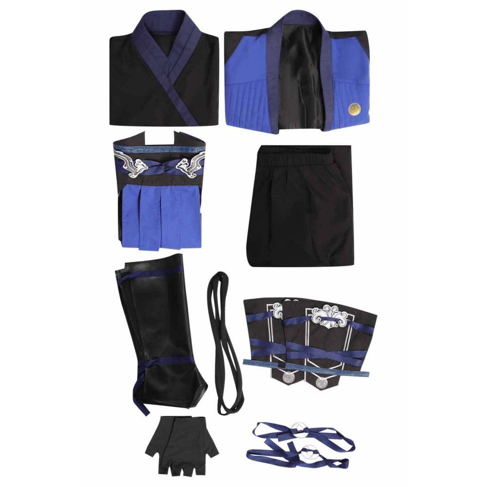 Mortal Kombat Sub-Zero Suit Cosplay Costume Halloween Carnival Outfit
