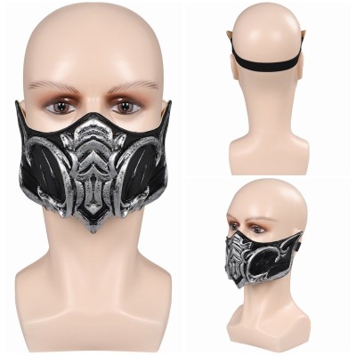 Masque Sub-Zero Mortal Kombat Masques en latex Casque Accessoires Cosplay Costume Halloween Carnaval
