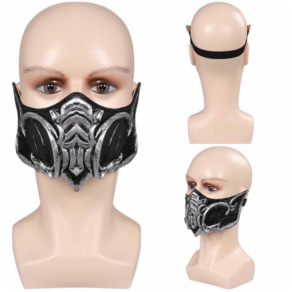 Masque Sub-Zero Mortal Kombat Masques en latex Casque Accessoires Cosplay Costume Halloween Carnaval