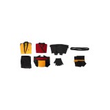 Ensemble de costume Cosplay Mortal Kombat Scorpion avec gilet, pantalon et ceinture pour Halloween et carnaval