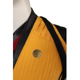 Ensemble de costume Cosplay Mortal Kombat Scorpion avec gilet, pantalon et ceinture pour Halloween et carnaval