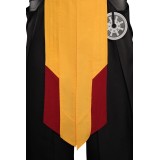 Ensemble de costume Cosplay Mortal Kombat Scorpion avec gilet, pantalon et ceinture pour Halloween et carnaval