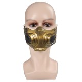 Ensemble de costume Cosplay Mortal Kombat Scorpion avec gilet, pantalon et ceinture pour Halloween et carnaval