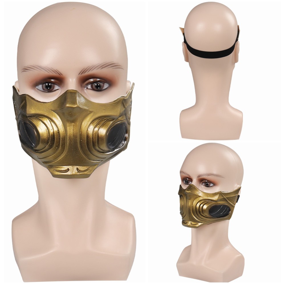 Masque de Scorpion Mortal Kombat Masques en latex Casque Accessoires Cosplay Costume Halloween Carnaval