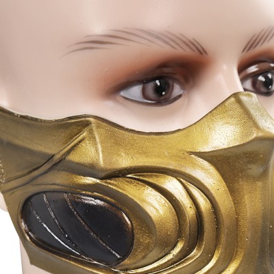 Masque de Scorpion Mortal Kombat Masques en latex Casque Accessoires Cosplay Costume Halloween Carnaval