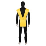 Costume de fête cosplay de ninja classique jaune Scorpion Mortal Kombat pour Halloween et carnaval
