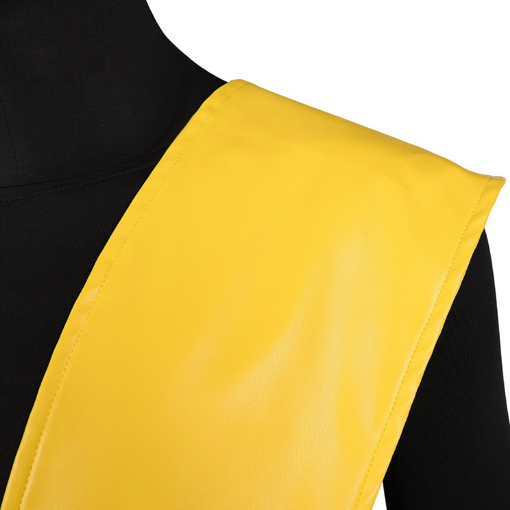 Costume de fête cosplay de ninja classique jaune Scorpion Mortal Kombat pour Halloween et carnaval